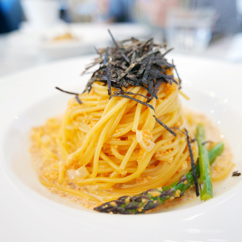Mentaiko Spaghetti with Cream Sauce 明太子義大利麵