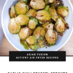 ACTIFRY CRISPY BRUSSEL SPROUTS RECIPE WITH GARLIC CHILI ASIAN AIR FRYER NOMSS.COM
