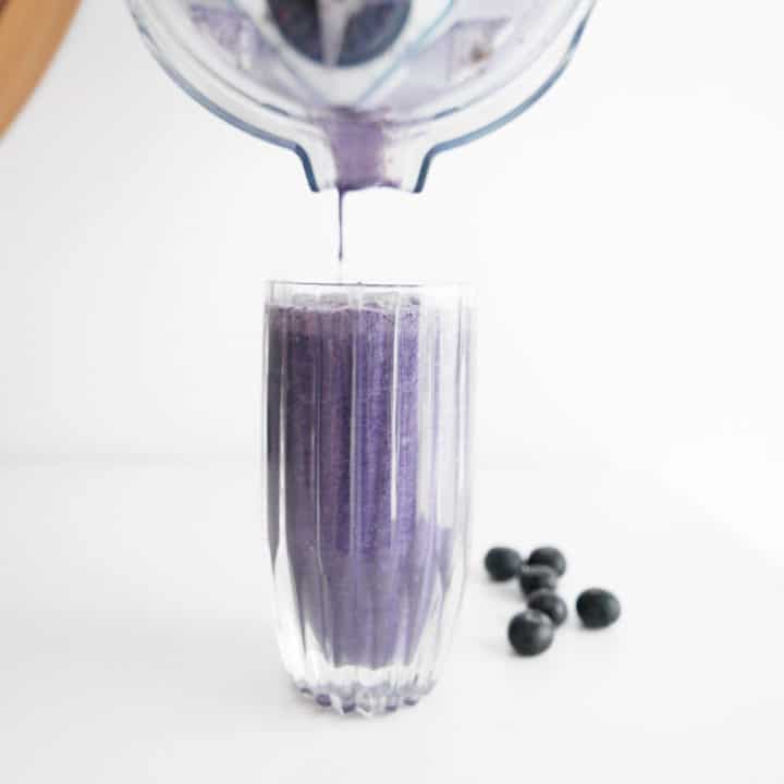 KETO FRIENDLY BLUEBERRY SMOOTHIE COCONUT MILK RECIPE WITH PLANT BASED PROTEIN POWDER NOMSS.COM HEALTHY FOOD RECIPES