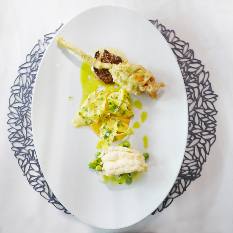 Lobster Ravioli with lobster tail,