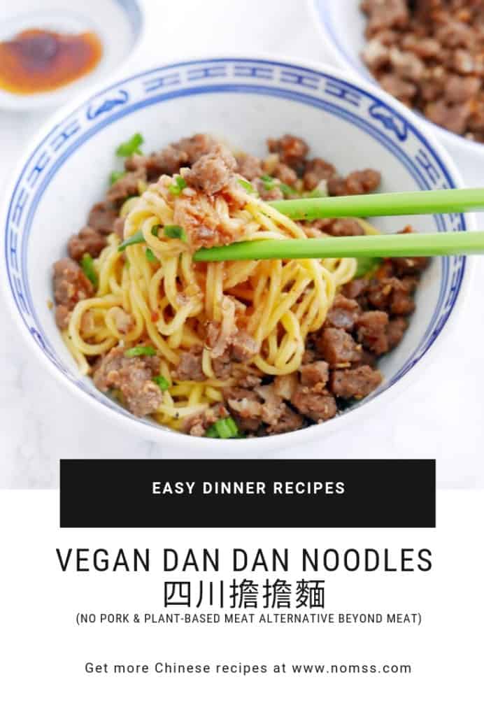 vegan dan dan noodles