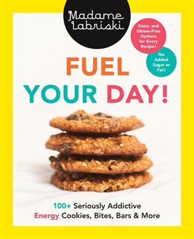 Fuel Your Day Cookbook Review packed with delicious on-the-go snacks, energy bars, cookies, muffins, Gluten Free Dairy Free option. No added sugar or fat