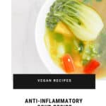 Anti-Inflammatory Vegan Soup #antiinflammatoryvegansoup #vegansouprecipes #souprecipes #coldflusoup #soupsforcold #instanomss