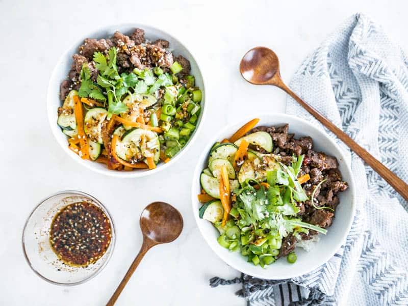 nomss.com Bibimbap Rice Bowl and Spicy Sesame Sauce with Hello Fresh