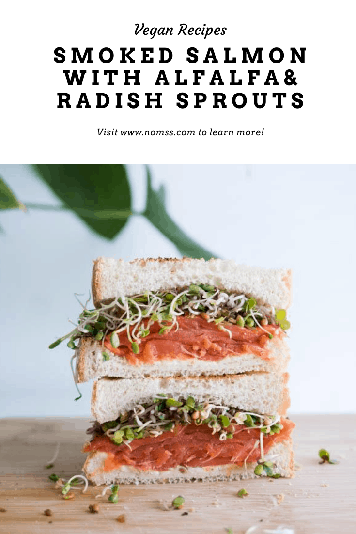 Smoked Salmon Sprouts Sandwich