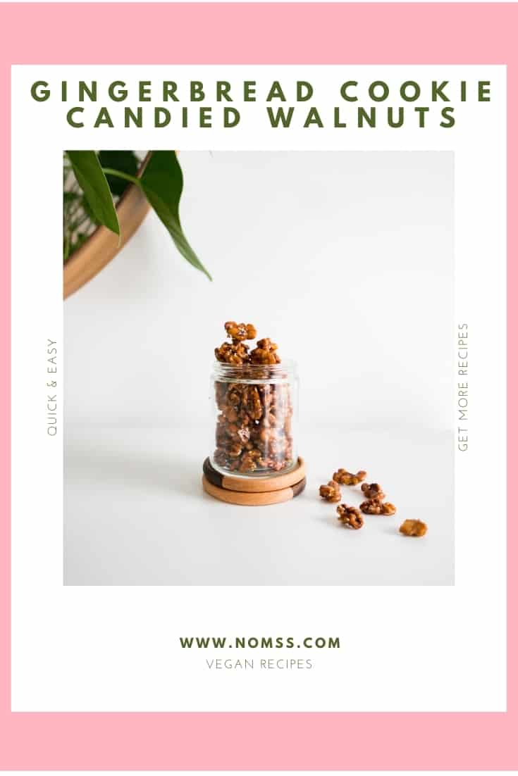 Gingerbread Candied Walnuts (Quick & Easy)
