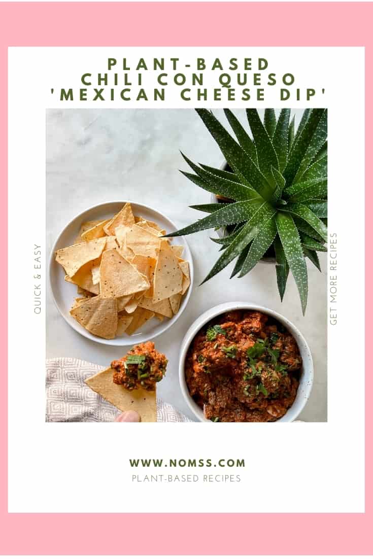 PLANT-BASED CHILI CON QUESO 'MEXICAN CHEESE DIP'
