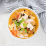 10 Minute Tomato Tofu Soup Recipe 蕃茄鴻喜菇豆腐湯生酮減肥