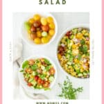 Air Fryer Corn Summer Salad recipe