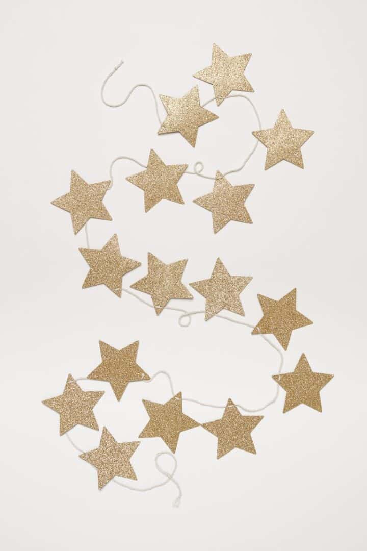 Glittery Star Garland @ H&M