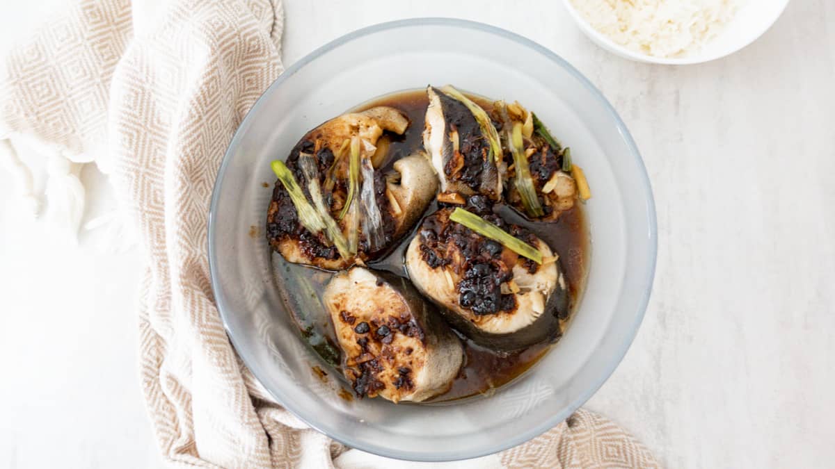 Cook Anyday Microwave Black Cod with Black Bean Sauce