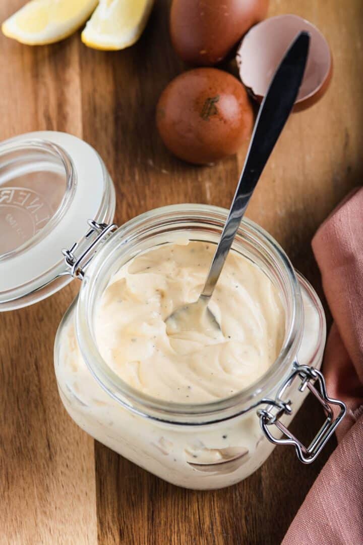 traditional homemade mayonnaise