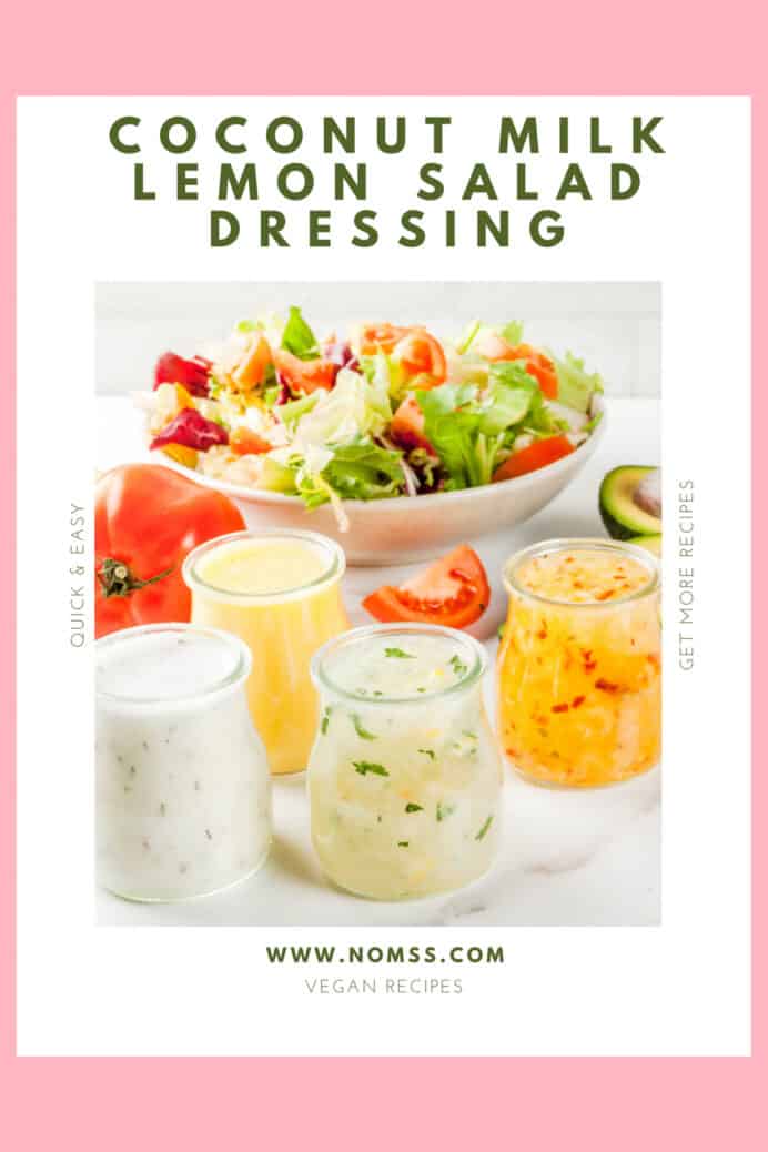 Toasted Coconut and Lemon Coconut Dressing
