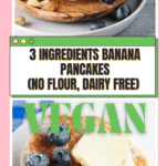 3 Ingredient Blueberry Banana Pancakes (Gluten Free, Dairy Free, Paleo)