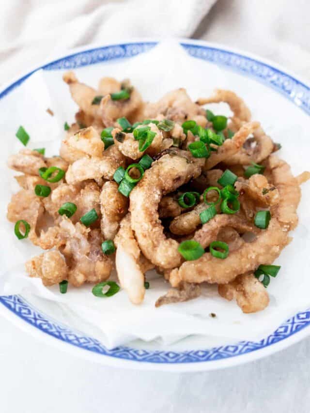 Chinese Salt and Pepper Squid (Air Fryer) 氣炸鍋椒鹽魷魚