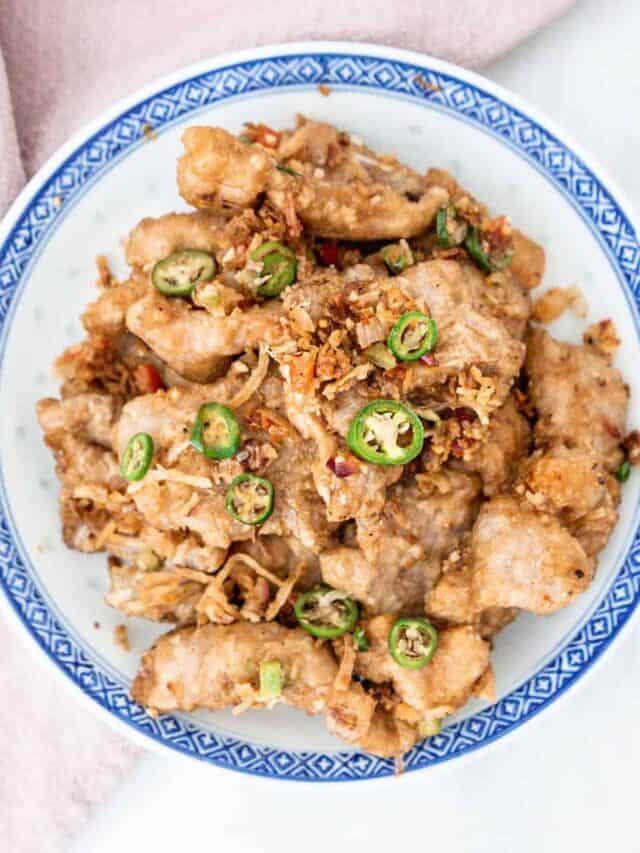 Chinese Salt and Pepper Pork Chops (Air Fryer) 椒鹽豬扒