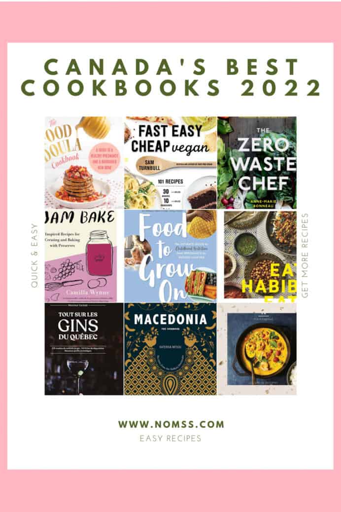 Best Canadian Cookbooks 2022 nomss