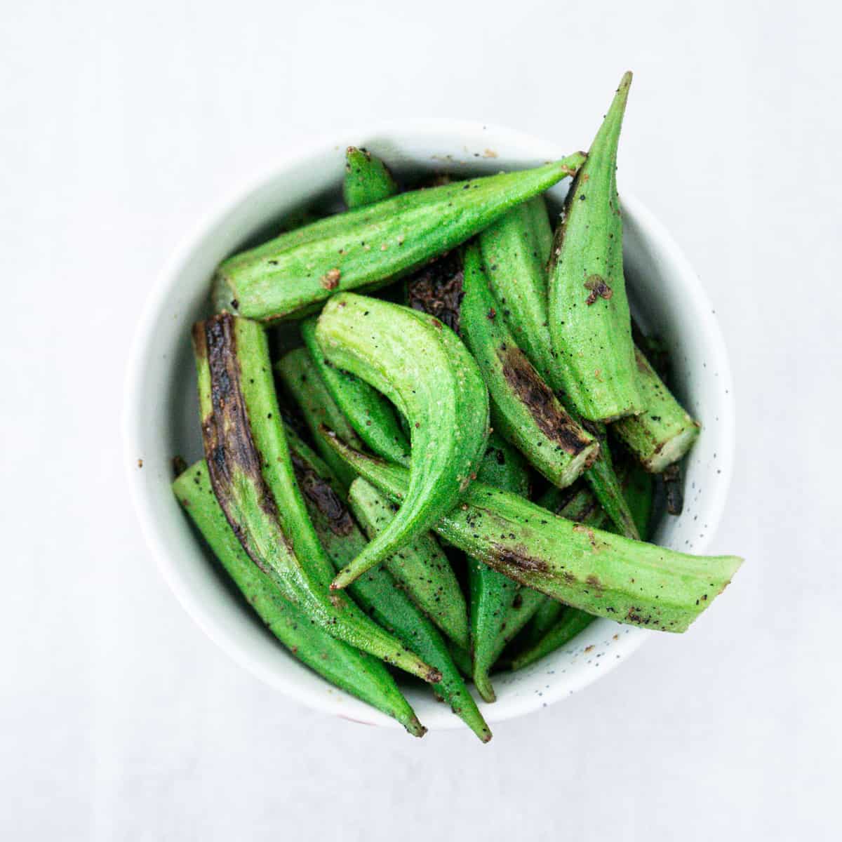 Simple Pan Fried Okra Sauteed With Garlic (No Slime)