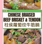 Chinese Braised Beef Brisket & Tendon Recipe 柱侯蘿蔔炆牛筋腩