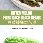 豆豉鲮鱼炒苦瓜 Chinese Bitter Melon with Canned Fried Dace Fish and Fermented Black Beans