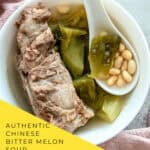 Discover this authentic bitter melon soup recipe with pork ribs and pickled greens. Traditional Chinese medicine cooling soup perfect for summer heat. Ready in 3 hours!
