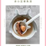 Bowl of traditional Cantonese kidney nourishing soup with cute spoon ready to serve for adrenal fatigue recovery