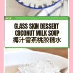椰汁雪燕桃胶糖水 SNOW NEST PEACH GUM SOUP TCM Beauty Recipe
