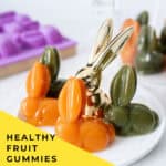 Healthy homemade gummies made with real fruit juice agar agar and maple syrup no corn syrup no dyes