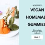 Colourful vegan fruit gummies in green orange and red from real vegetable juice on white background