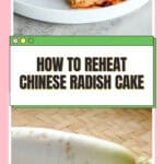 Pan fried lo bak go Chinese turnip cake golden brown in non-stick pan