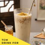 Osmanthus Honey Milk from The Early Spring: The drink Luke makes for Flora, recreated at home in 10 minutes with dried osmanthus, honey and warm milk.